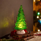 Heartfelt Cheer LED Table Décor Plastic Tree with Rotating Base,12.25"H