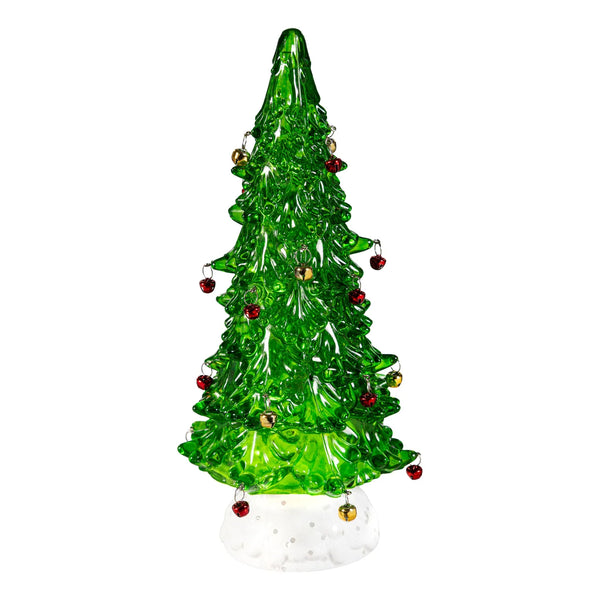 Heartfelt Cheer LED Table Décor Plastic Tree with Rotating Base,12.25"H