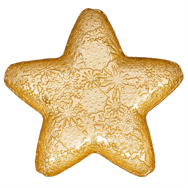 HEARTFELT CHEER PLATE GLASS STAR SHAPED