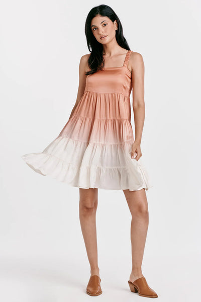FAYE STRAP TANK DRESS COPPER WIRE OMBRE