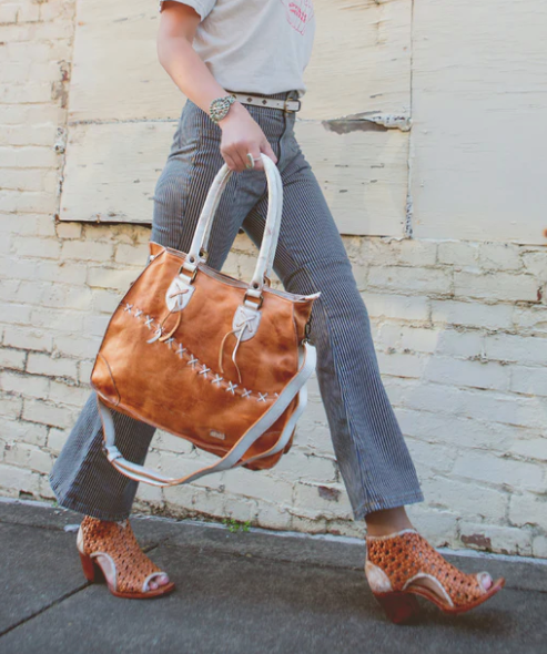 Bruna Handbag (Tan Rustic Nectar)