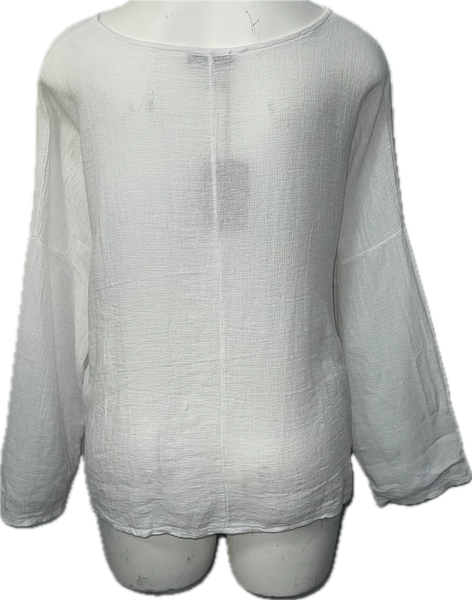 Gauze 3/4 Sleeve Top (6 COLORS)