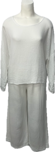 Gauze 3/4 Sleeve Top (6 COLORS)