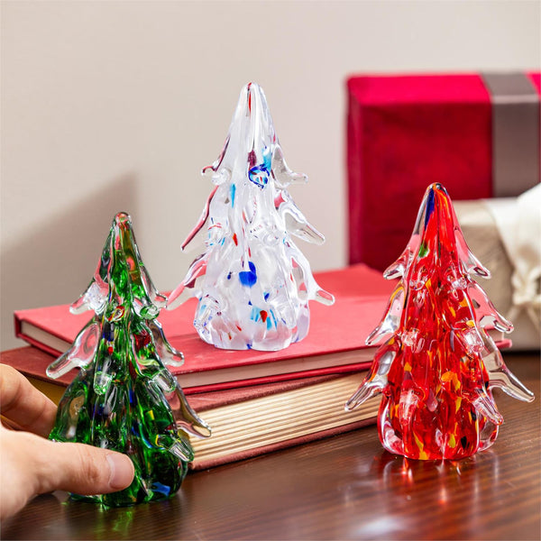 HEARTFELT CHEER GLASS TREE DECOR 3 STYLES