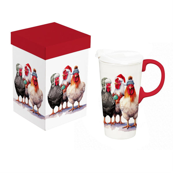 HOLIDAY HOMESTEAD CHRISTMAS CHICKEN TRAVEL CUP
