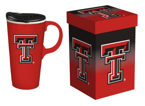 Texas Tech Red Raiders 17oz. Travel Latte Mug with Gift Box