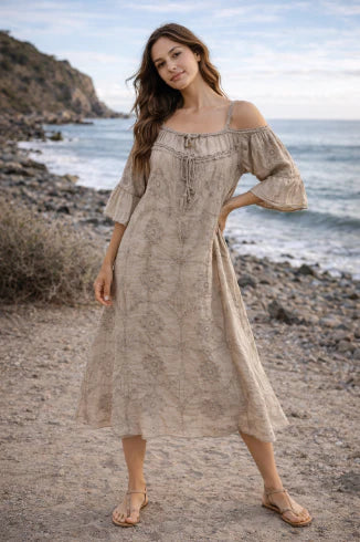 Floral Embroidered Dress
