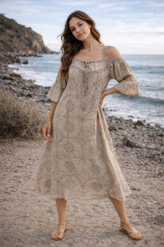 Floral Embroidered Dress