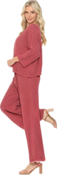 Gauze Ruffled Pants MULT COLORS