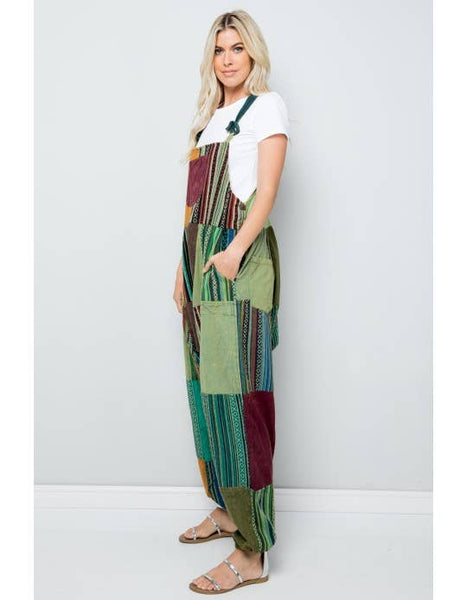 Assorted patchwork overall