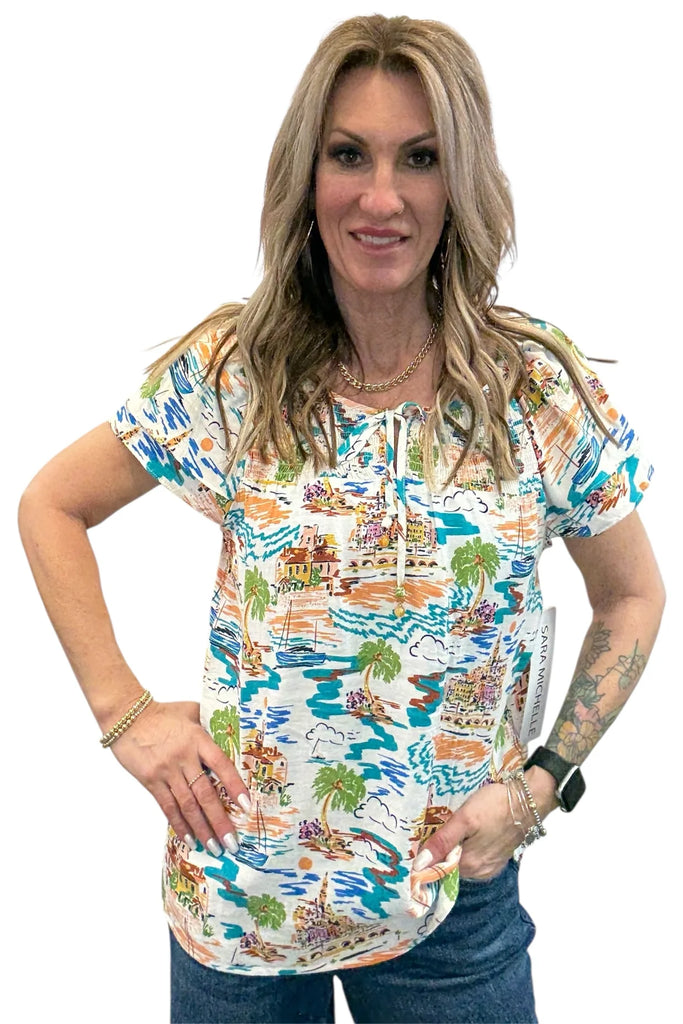 Ivory Gold Jade Blouse