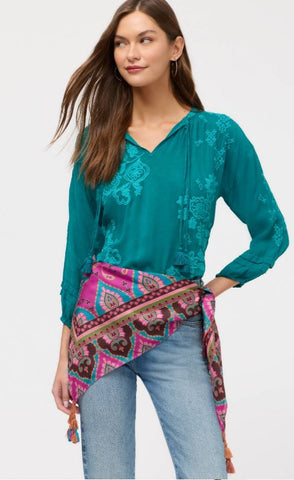 ARGUS SILK SCARF BY JOHNNY WAS