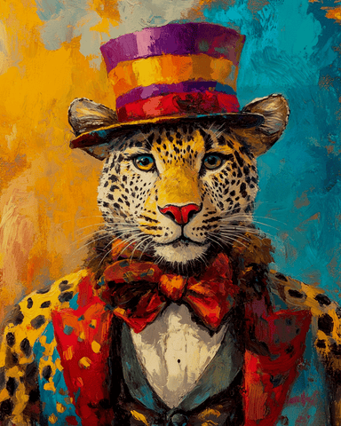 Leopard Circus Boss 8″x10″ Artwork