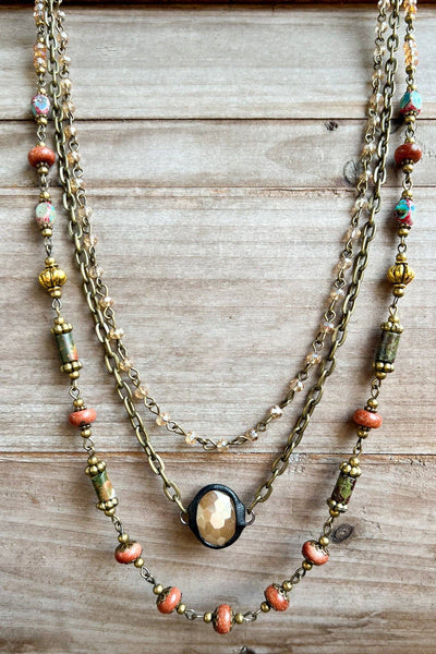 Dylan Designs - Justina Necklace: Imperial Jasper