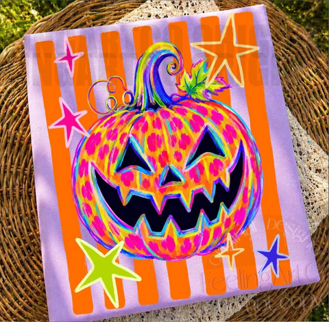 Bright Pumpkin Leopard