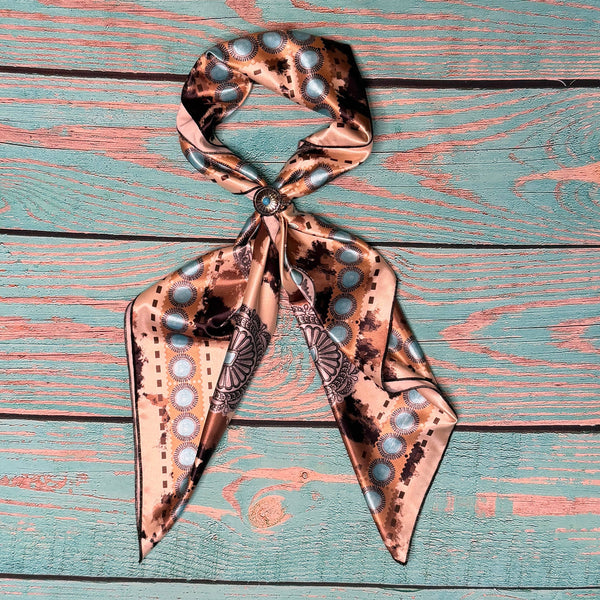 COW PRINT SILK SCARF