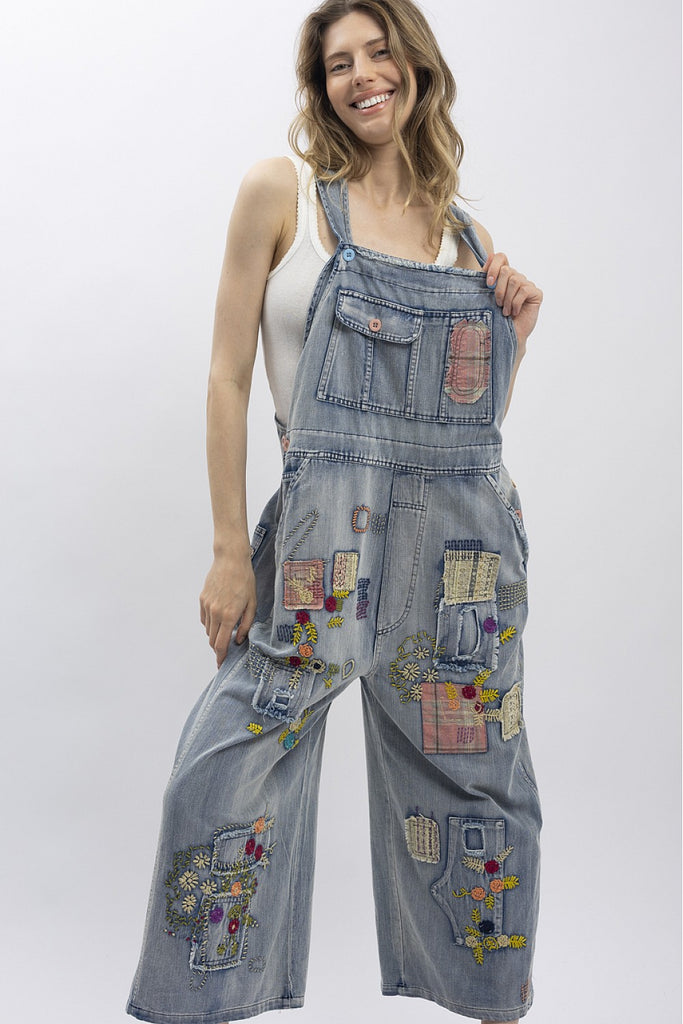 MULTI CONTRAST PACH MINERAL WASHED OVERALL Pre