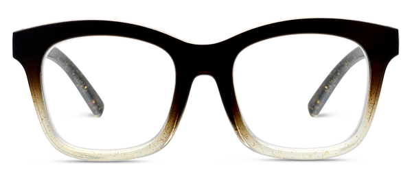 Peepers - To the Maximalist (Blue Light): Coffee/Clear Glitter / Reading / 1.75
