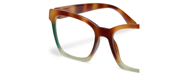 Birdie (Blue Light): Blonde Tortoise Colorblock/ 1.75