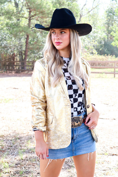 Queen Me Long Sleeve Mesh Top