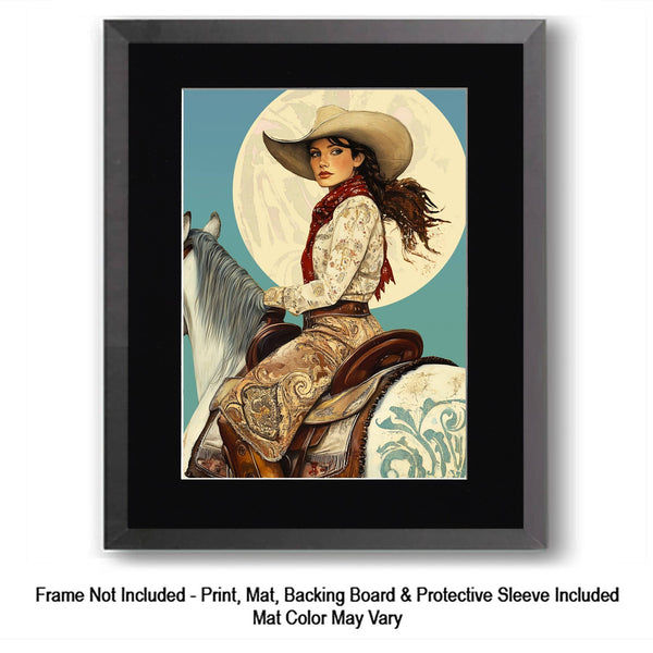 Cowgirl Roxie Folk Art