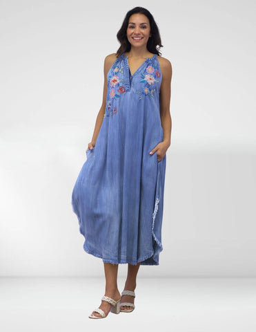 Caite & Kyla - BRITTA DRESS: MULTI / XS