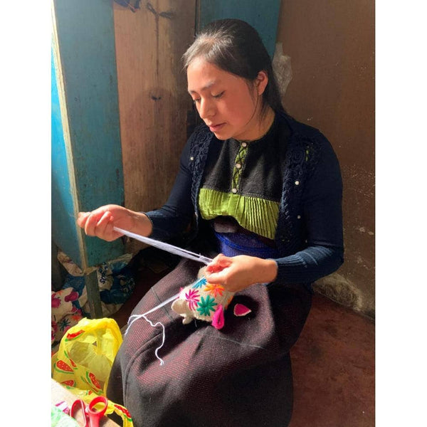 Lumily - Tomi the Donkey: Repurposed Wool Boho Decor - Mexico