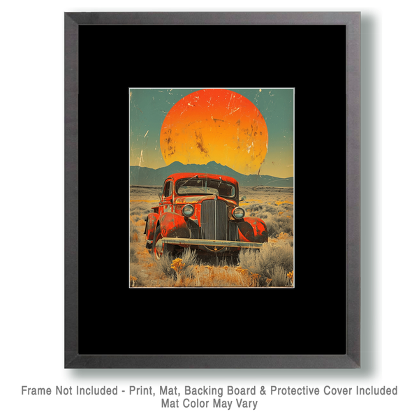 Mowbi - Vintage Southwest New Mexico Prickly Pear Cactus 8"x10" Art Print
