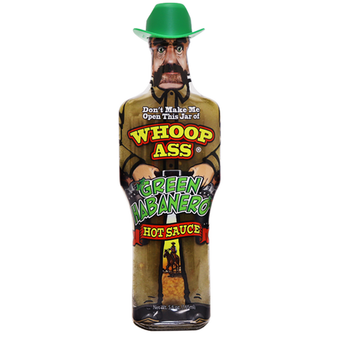 Whoop Ass Green Habanero Hot Sauce