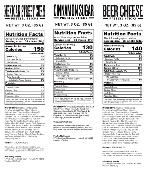 Pop Daddy Snacks - Snowy and Salty Holiday Tin