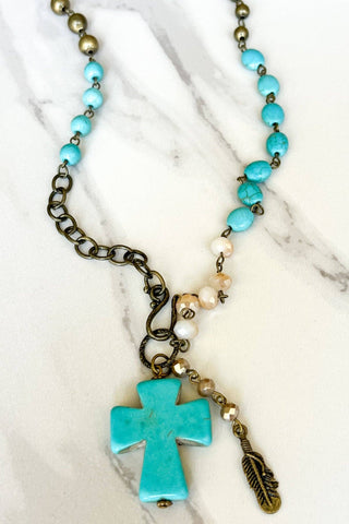Dylan Designs - Valerie Necklace in Turquoise