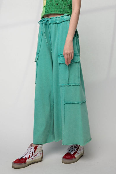 Feeling Good Utility Wide Leg Terry Pants