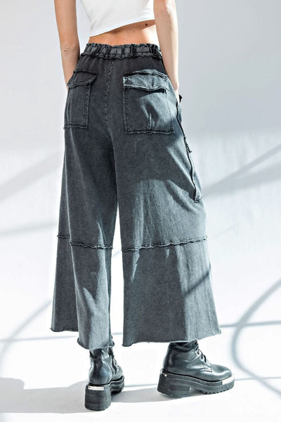 Feeling Good Utility Wide Leg Terry Pants