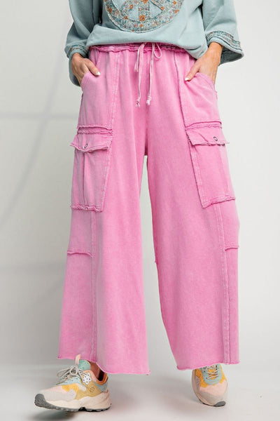 Feeling Good Utility Wide Leg Terry Pants