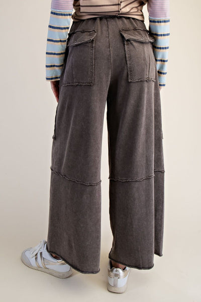 Feeling Good Utility Wide Leg Terry Pants