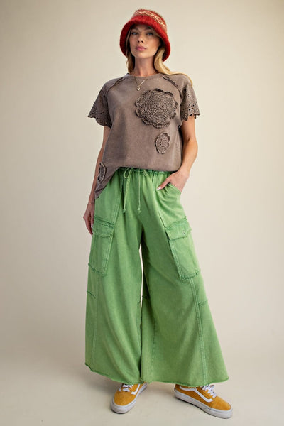 Feeling Good Utility Wide Leg Terry Pants