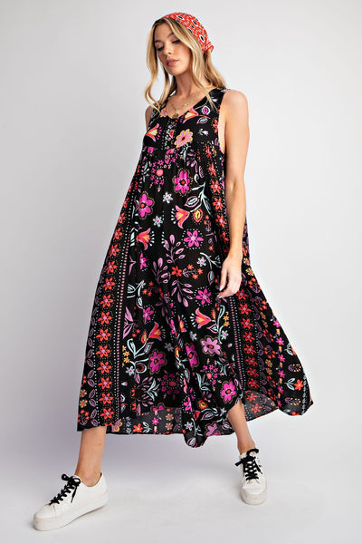 SLEEVELESS PRINTED ROMPER/JUMPSUIT PANTS