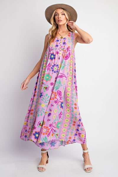SLEEVELESS PRINTED ROMPER/JUMPSUIT PANTS