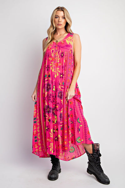 SLEEVELESS PRINTED ROMPER/JUMPSUIT PANTS
