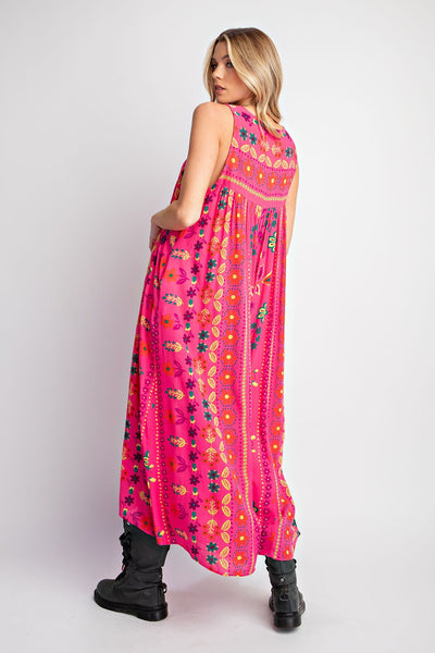 SLEEVELESS PRINTED ROMPER/JUMPSUIT PANTS