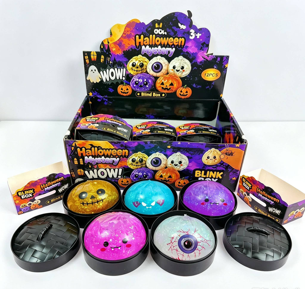Halloween Glitter Jelly Bun Squishy Blind Box