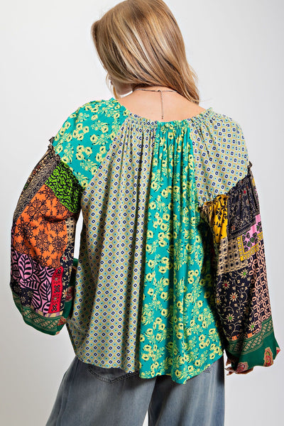 Atlatis Green Blouse