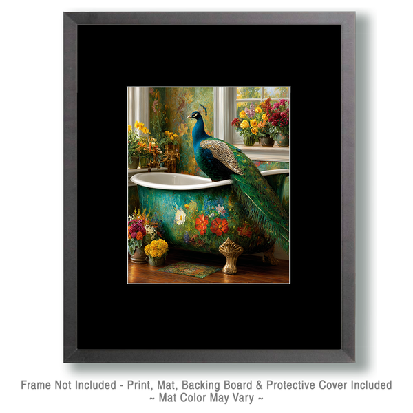 BOHO Peacock in Bathtub