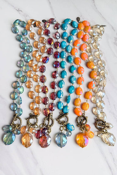Dylan Designs - Carolina Necklace: Aqua
