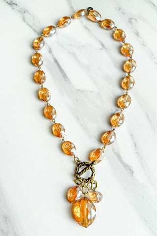 Dylan Designs - Carolina Necklace: Champagne