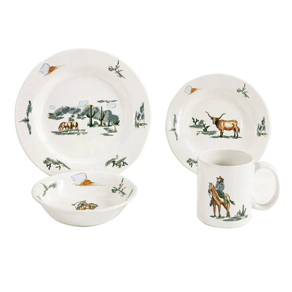 Ranch Life 16PC Ceramic Dinnerware Set