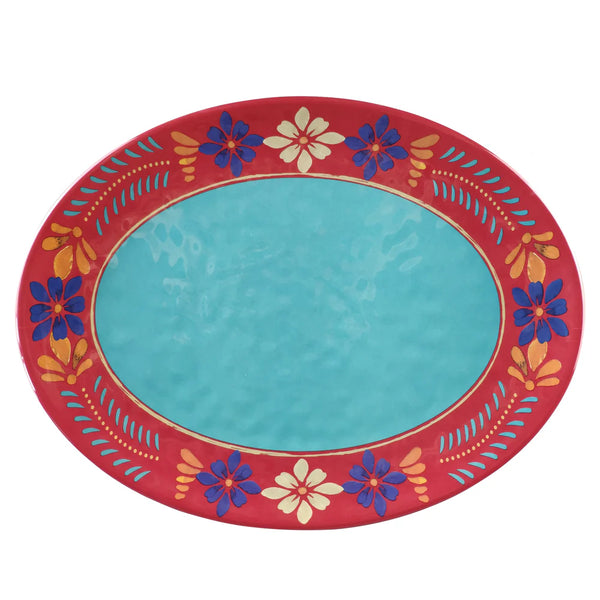 Bonita Talavera Design 14PC Melamine Dinnerware Set