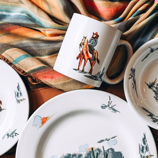 Ranch Life 16PC Ceramic Dinnerware Set