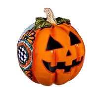 Talavera Jack-O-Lantern Pumpkin -5 DESIGNS