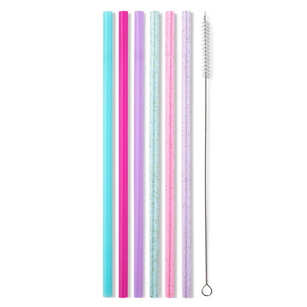 Reusable Straws W/ Toppers (Mult Styles)
